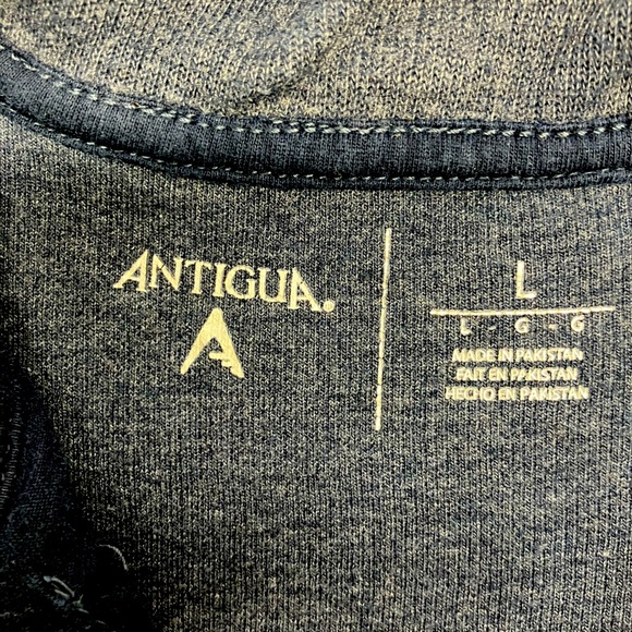 Antigua Men’s West Virginia Mountaineers Pullover Knit Vest, L, Blue/Gold - Picture 5 of 5